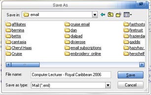 email folder