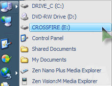 Drive Menu