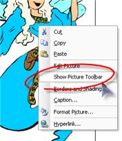 show picture toolbar